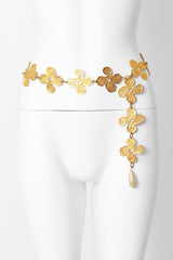 Vintage link pearl dangle belt on mannequin @ Recess LA