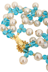 Vintage William deLillo Multi Strand Pearl Drop Bead Bracelet II signature @ Recess LA