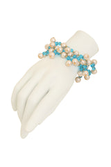 Vintage William deLillo Multi Strand Pearl Drop Bead Bracelet II on mannequin @ Recess LA