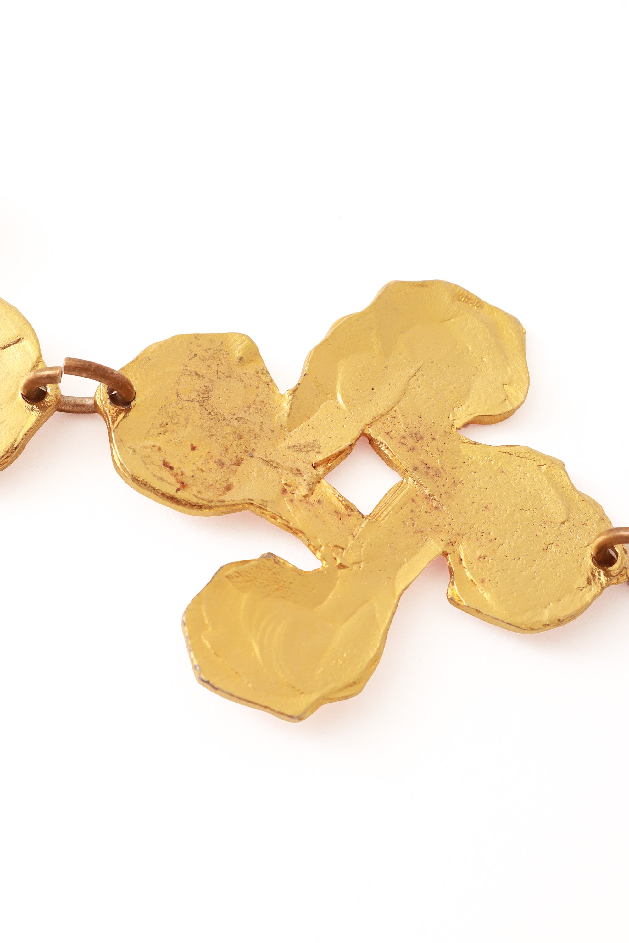 Vintage link pearl dangle belt back tarnish @ Recess LA