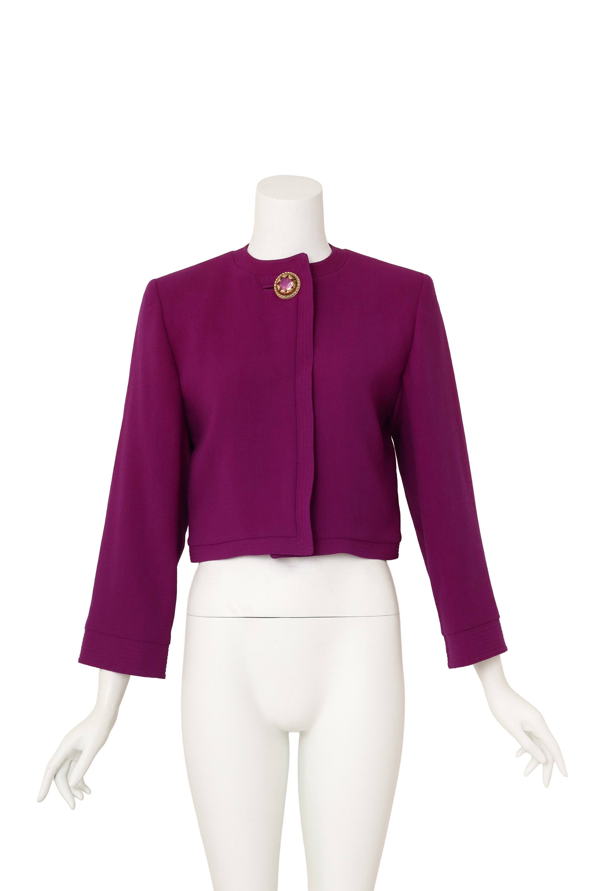 Cropped wool jacket by Gianni Versace on mannequin @ Recess LA