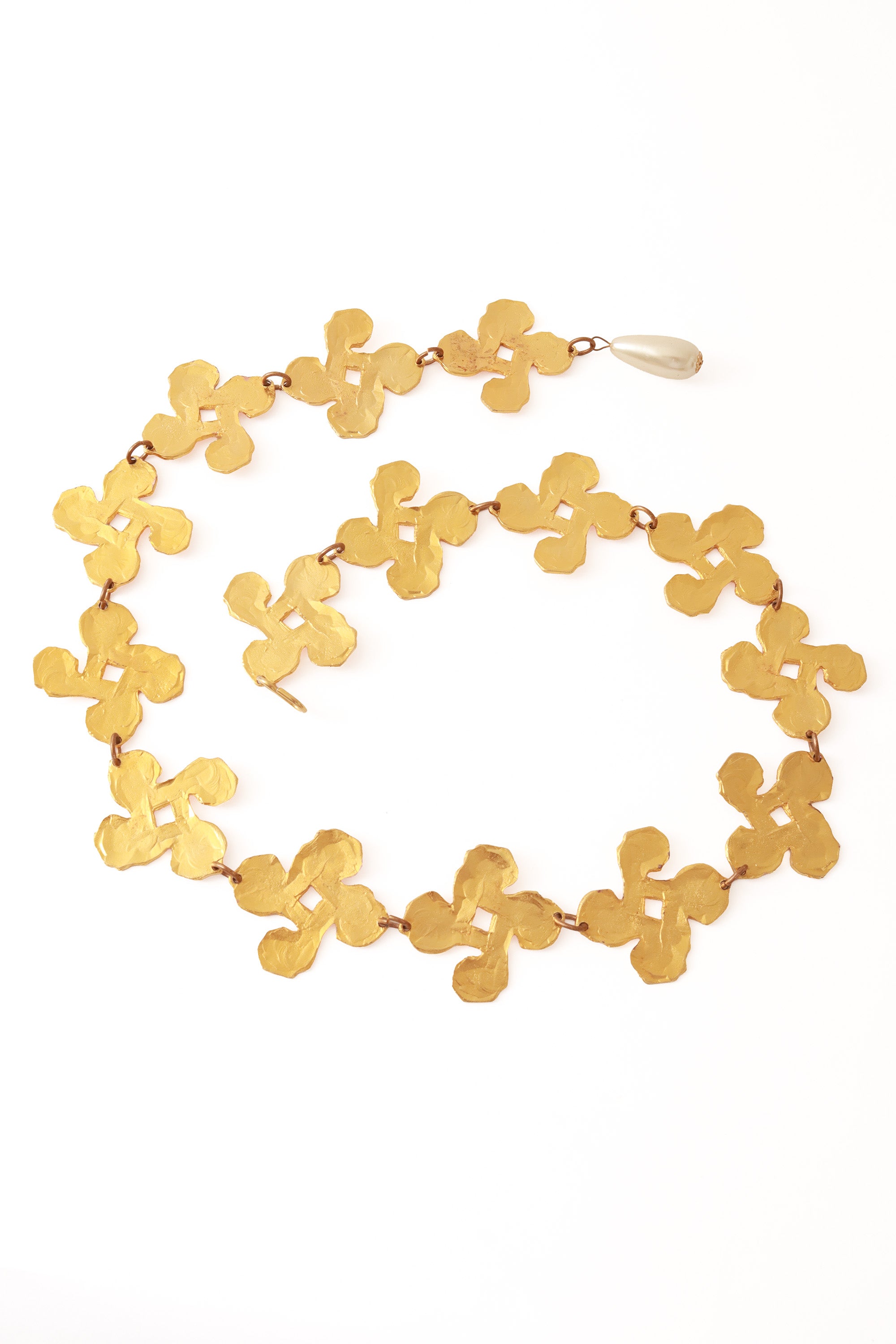 Vintage link pearl dangle belt back @ Recess LA