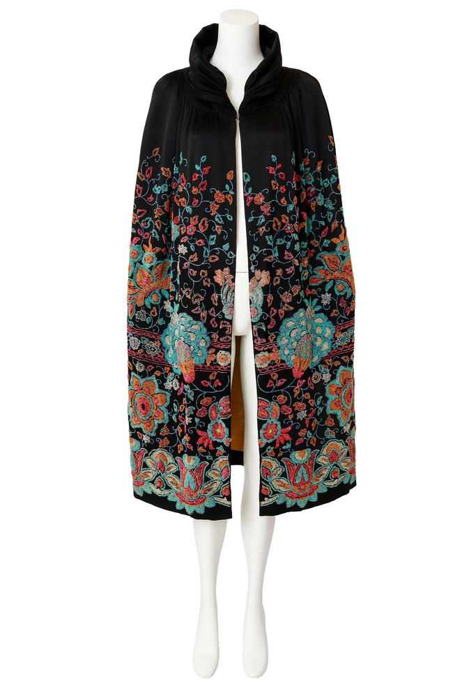 beaded floral cape on mannequin @ Recess LA