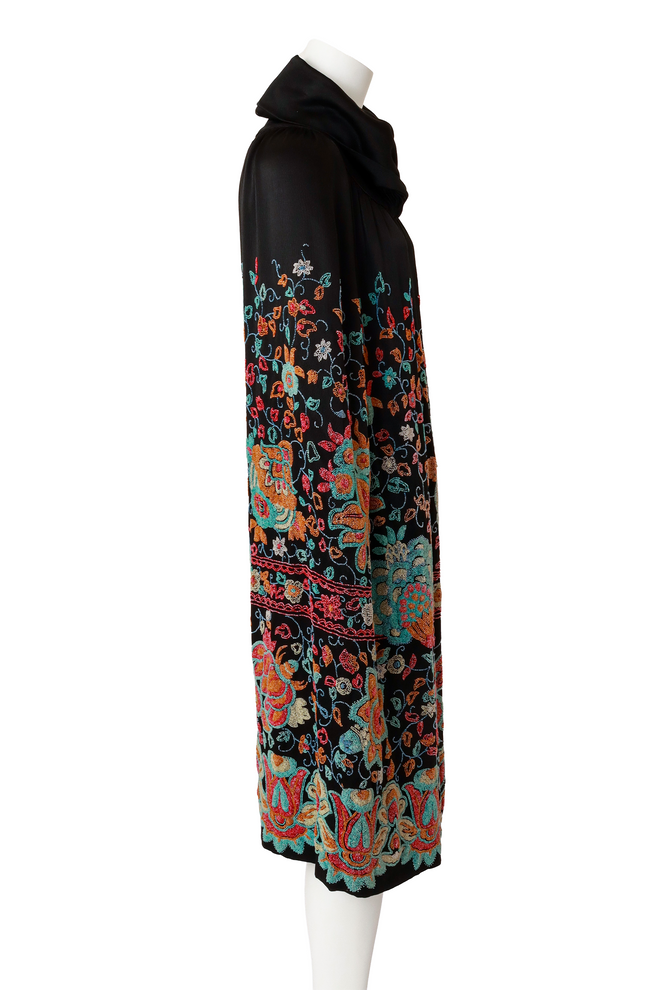 beaded floral cape on mannequin side @ Recess LA