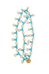 Vintage William deLillo Multi Strand Pearl Drop Bead Bracelet I laid out @ Recess LA