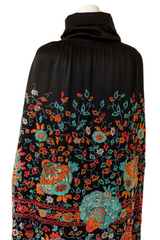 beaded floral cape on mannequin back close @ Recess LA