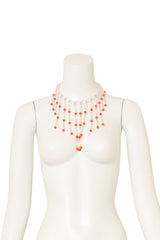 Vintage William deLillo Bead Fringe Waterfall Necklace on mannequin @ Recess LA