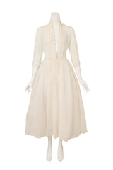 Vintage Eyelet Lace Fit & Flair Dress on mannequin @ Recess LA