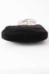 Satin Rhinestone Frame Bag by Judith Leiber bottom @ Recess LA