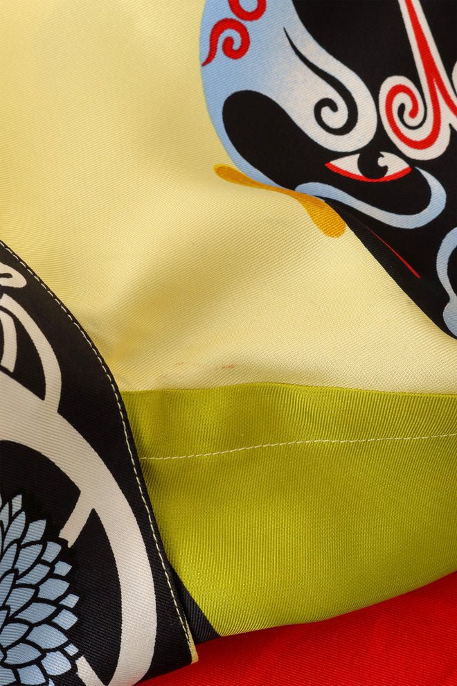 Lucha Libre Mask Print Silk Shirt by Gianni Versace mark 2 @ Recess LA