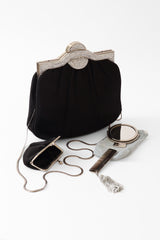 Satin Rhinestone Frame Bag by Judith Leiber accessories @ Recess LA