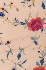 Vintage Fringe Floral Piano Shawl small stain @ Recess LA 