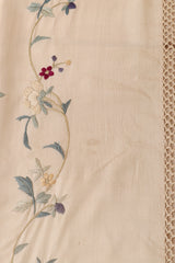 Vintage Fringe Floral Piano Shawl staining close to fringe @ Recess LA 
