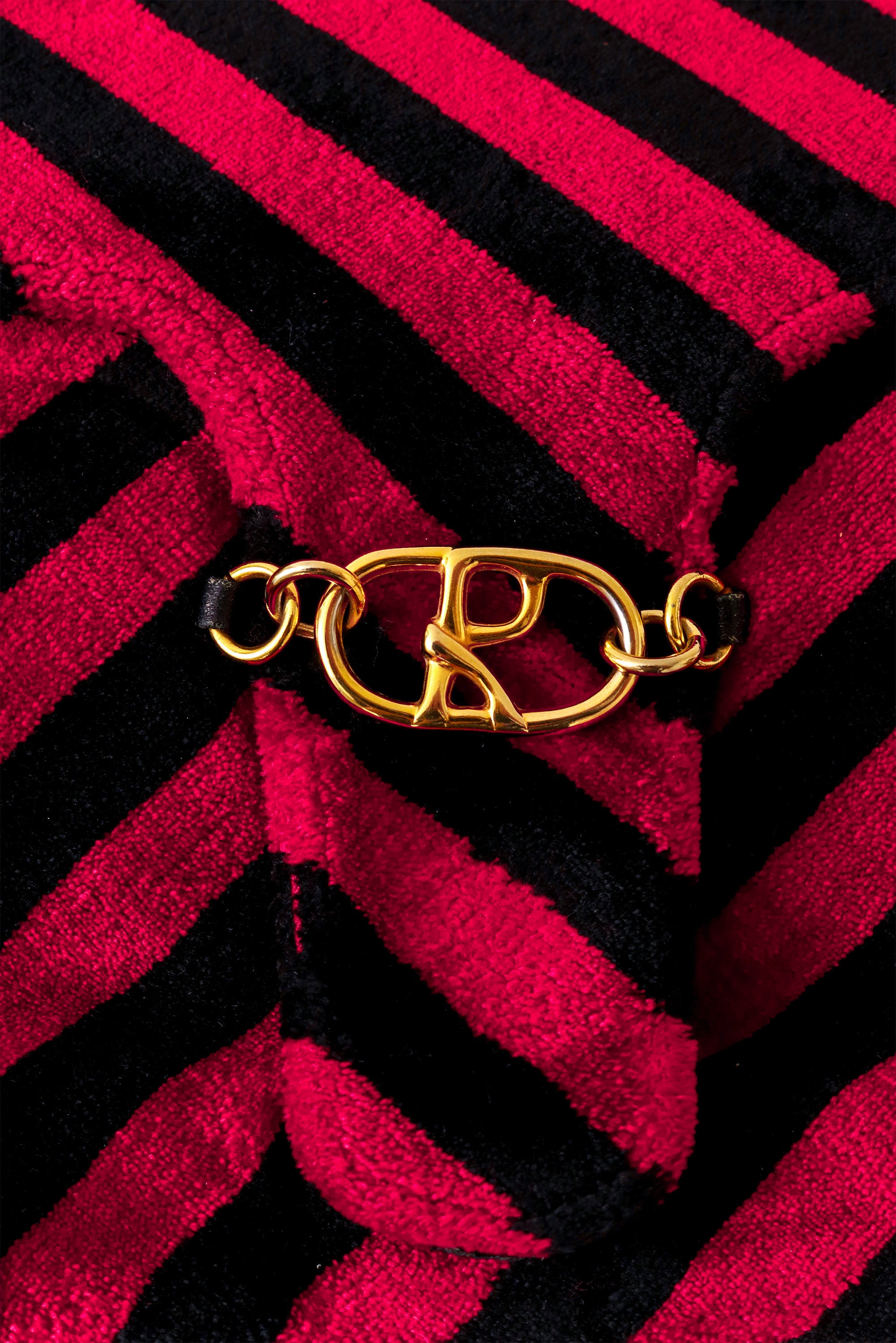 Striped bag by Roberta di Camerino clasp close @ Recess LA