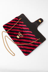 Striped bag by Roberta di Camerino flat open @ Recess LA