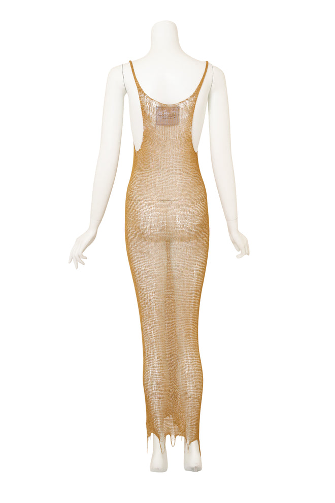 Metal Mesh Dress & Belt Set