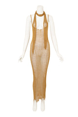 Metal Mesh Dress & Belt Set