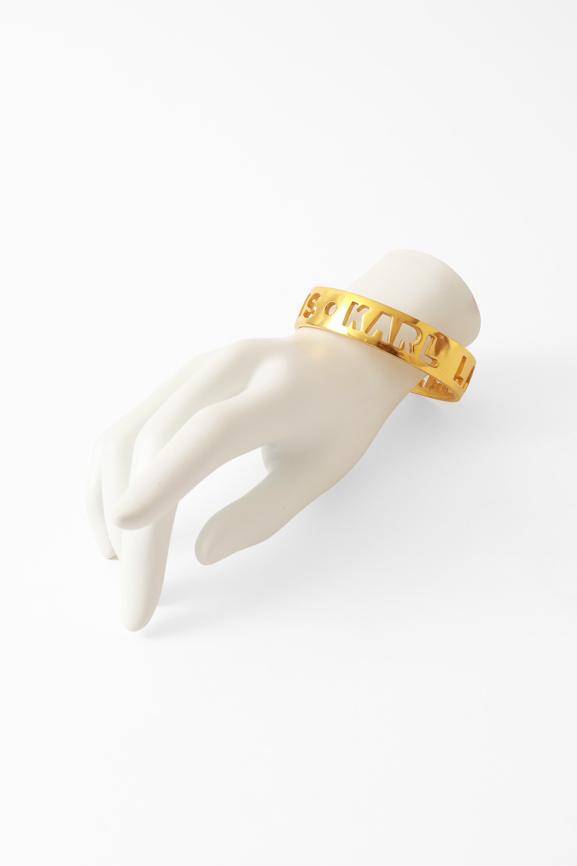 bangle bracelet by Karl Lagerfeld on mannequin hand @ Recess LA