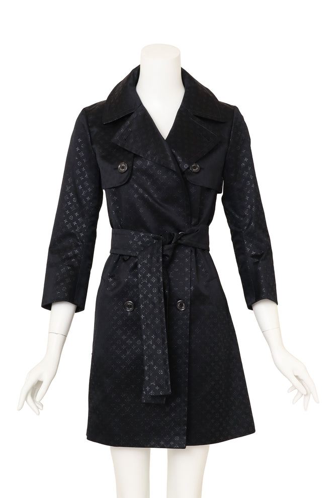 Louis Vuitton Jacquard Monogram Convertible Trench on mannequin @ Recess LA