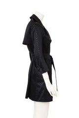 Louis Vuitton Jacquard Monogram Convertible Trench on mannequin side @ Recess LA
