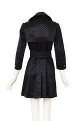 Louis Vuitton Jacquard Monogram Convertible Trench on mannequin back @ Recess LA