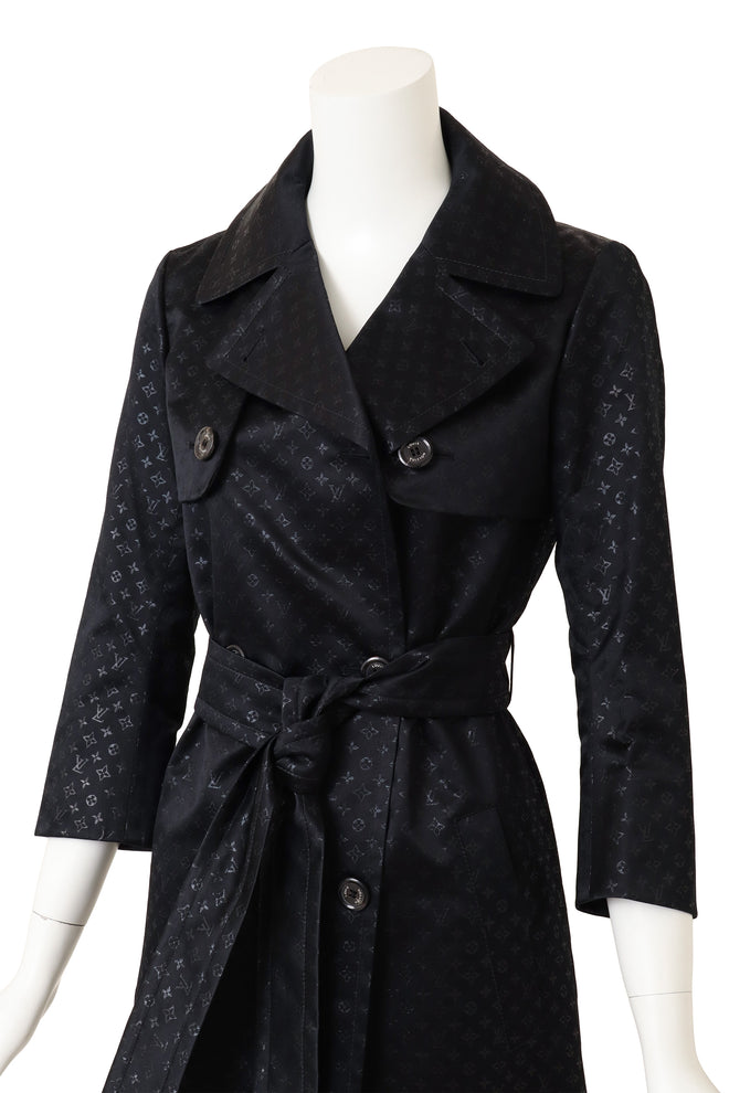 Louis Vuitton Jacquard Monogram Convertible Trench on mannequin close @ Recess LA