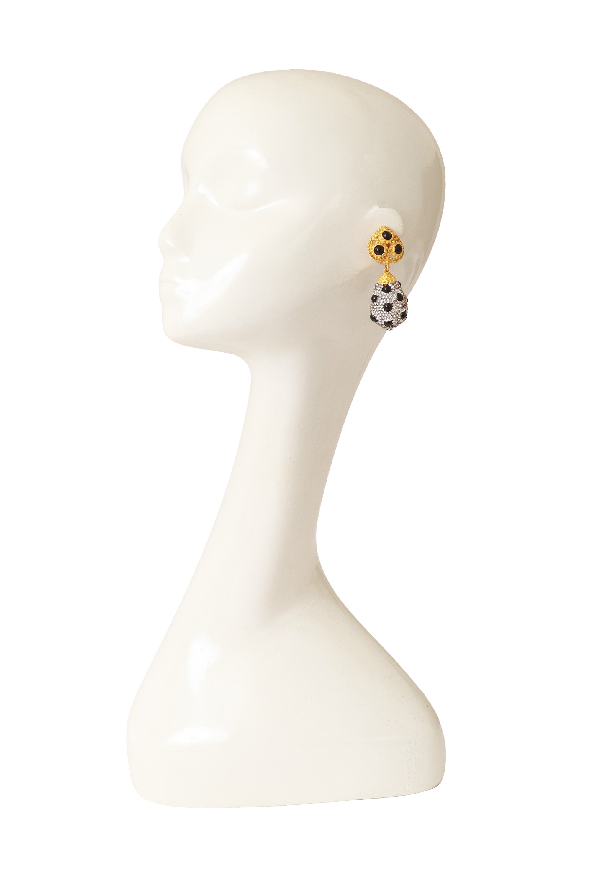 Egg Drop Earrings by Deanna Hamro on mannequin @ Recess LA