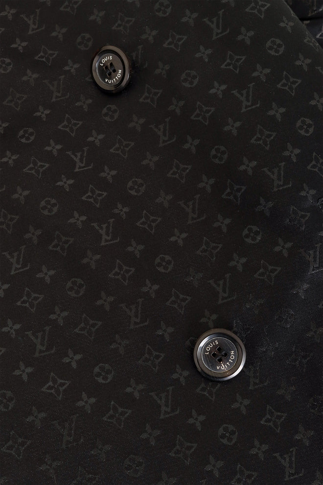 Louis Vuitton Jacquard Monogram Convertible Trench print close @ Recess LA
