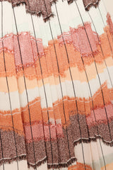 Christian Dior Pleated Lamé Mini Skirt fabric close @ Recess LA