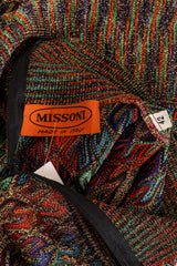 Vintage Missoni Cardigan, Top & Skirt Set top label @ Recess LA
