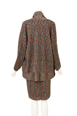 Vintage Missoni Cardigan, Top & Skirt Set on mannequin back @ Recess LA