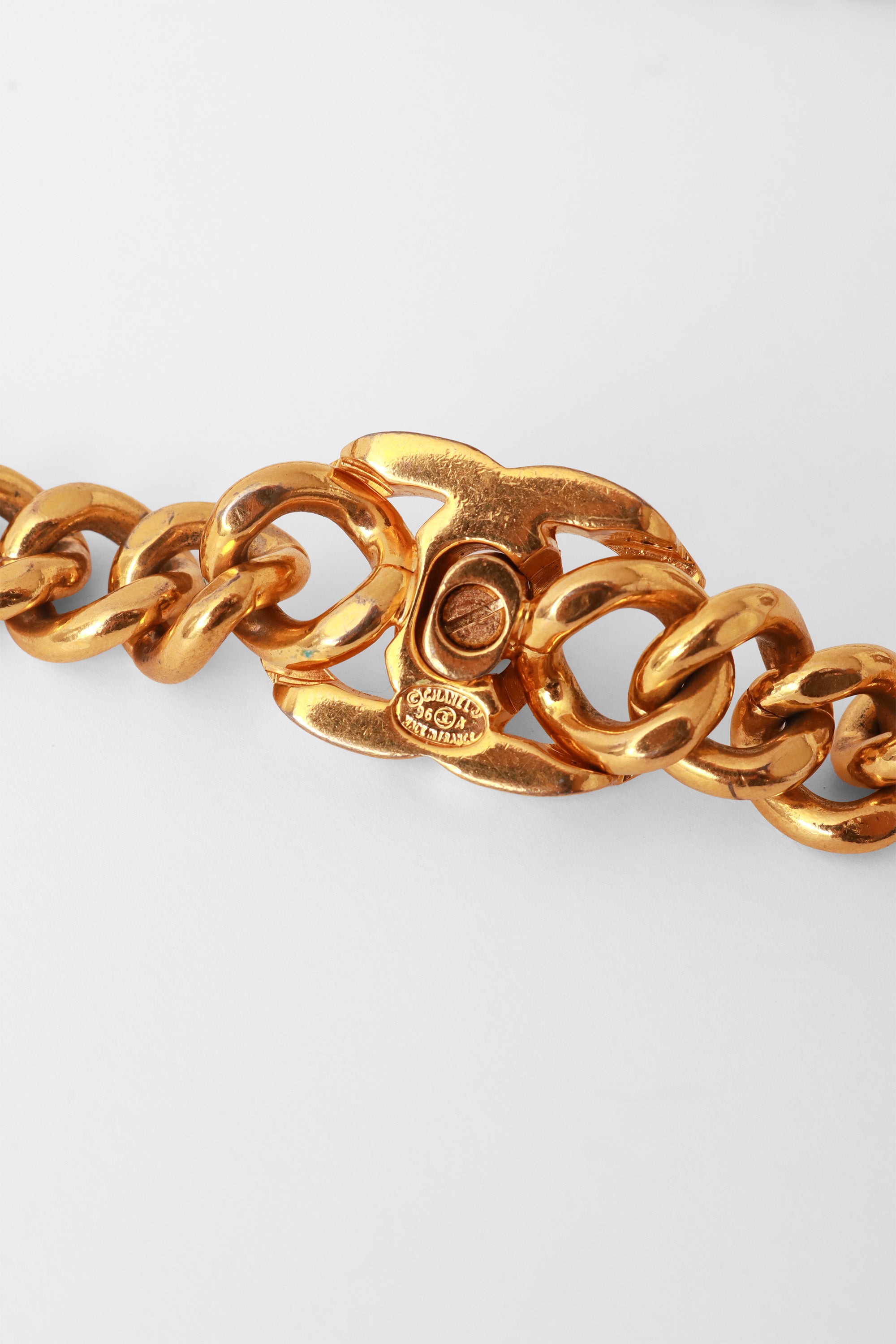 chain belt by Chanel cartouche @ Recess LA