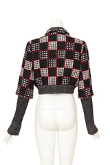 Chanel Tweed Lamé Cropped Jacket on mannequin back @ Recess LA