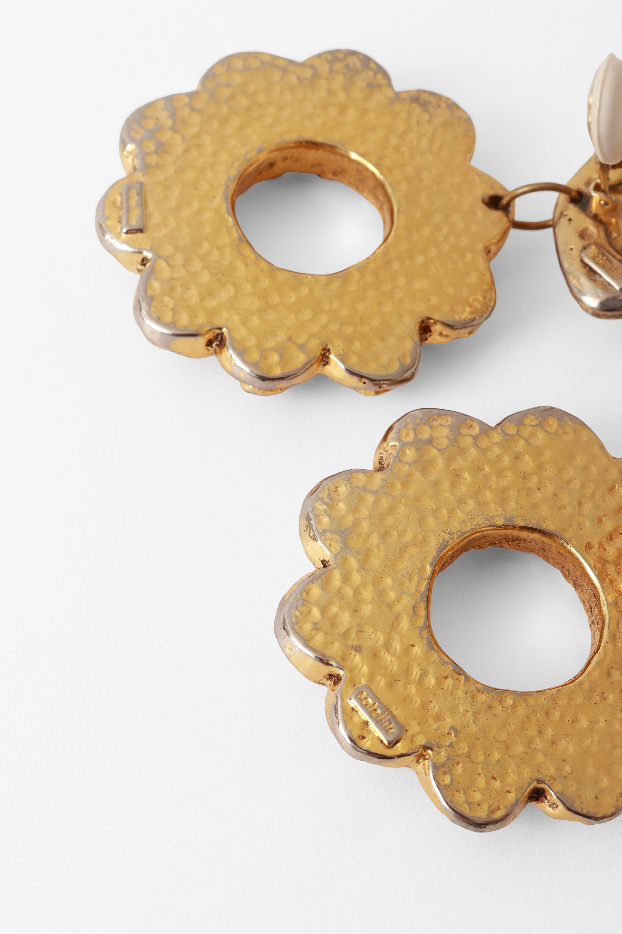 drop earrings by Satellite cartouche 2 @ Recess LA