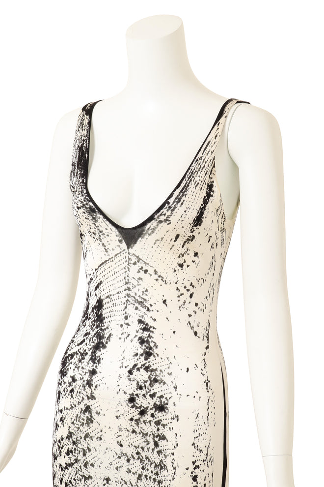 Vintage Margiela Abstract Reptile Dress on mannequin close @ Recess LA 