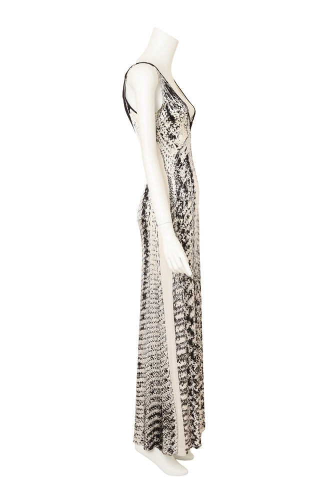 Vintage Margiela Abstract Reptile Dress on mannequin side @ Recess LA 