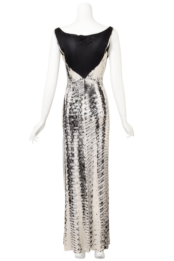 Vintage Margiela Abstract Reptile Dress on mannequin back @ Recess LA