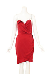 Vintage Thierry Mugler Corset Wrap Buckle Dress on mannequin @ Recess LA