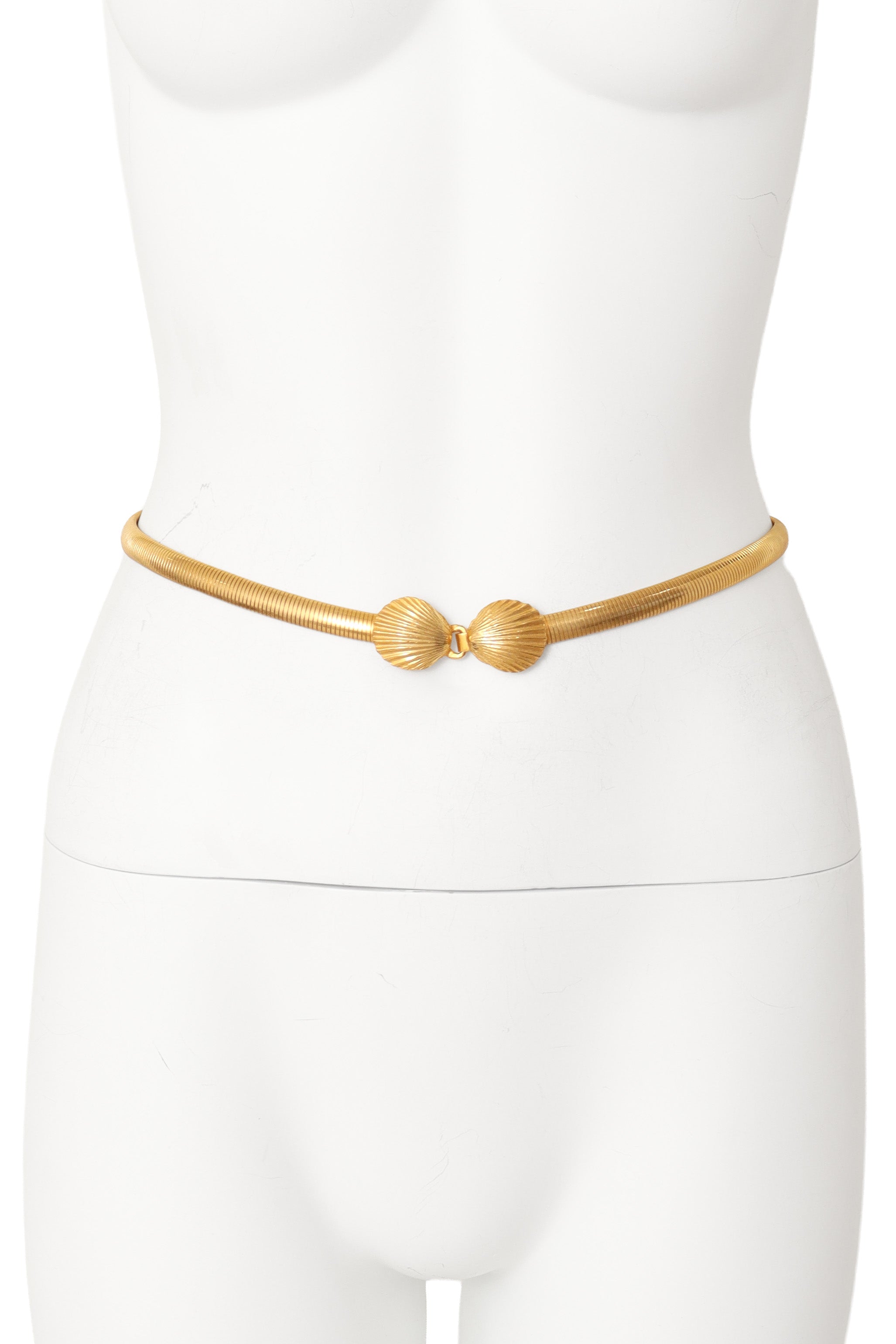 Shell Clasp Omega Chain Belt on mannequin @ Recess LA