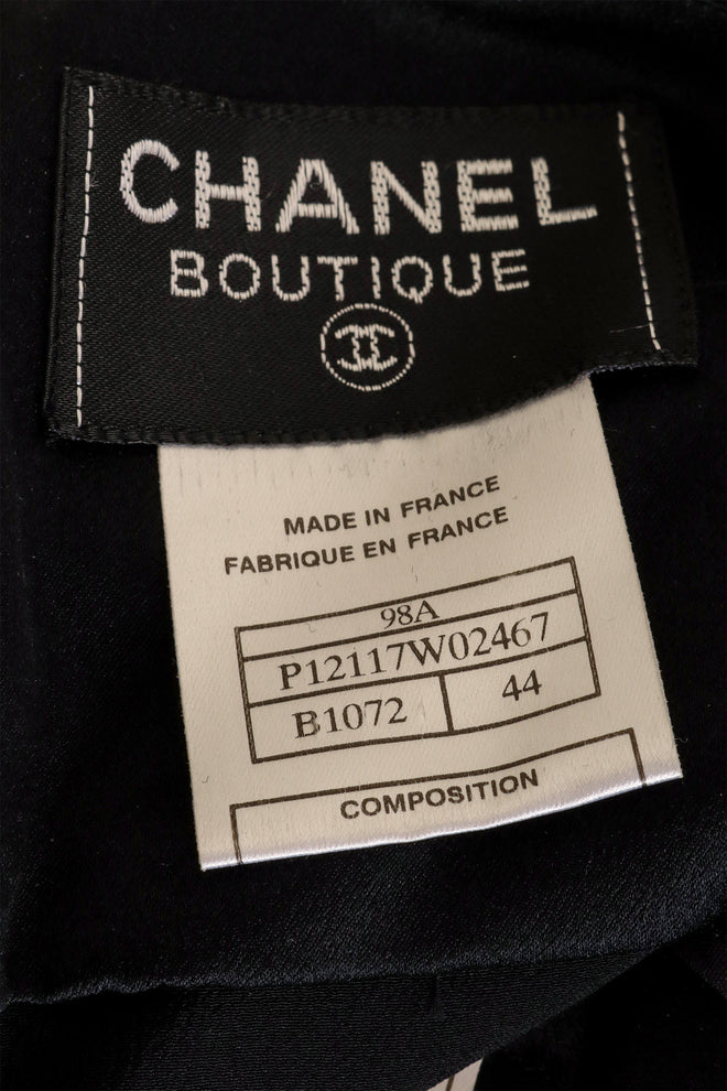 Vintage Chanel Collar Overlay & Slip Dress label @ Recess LA