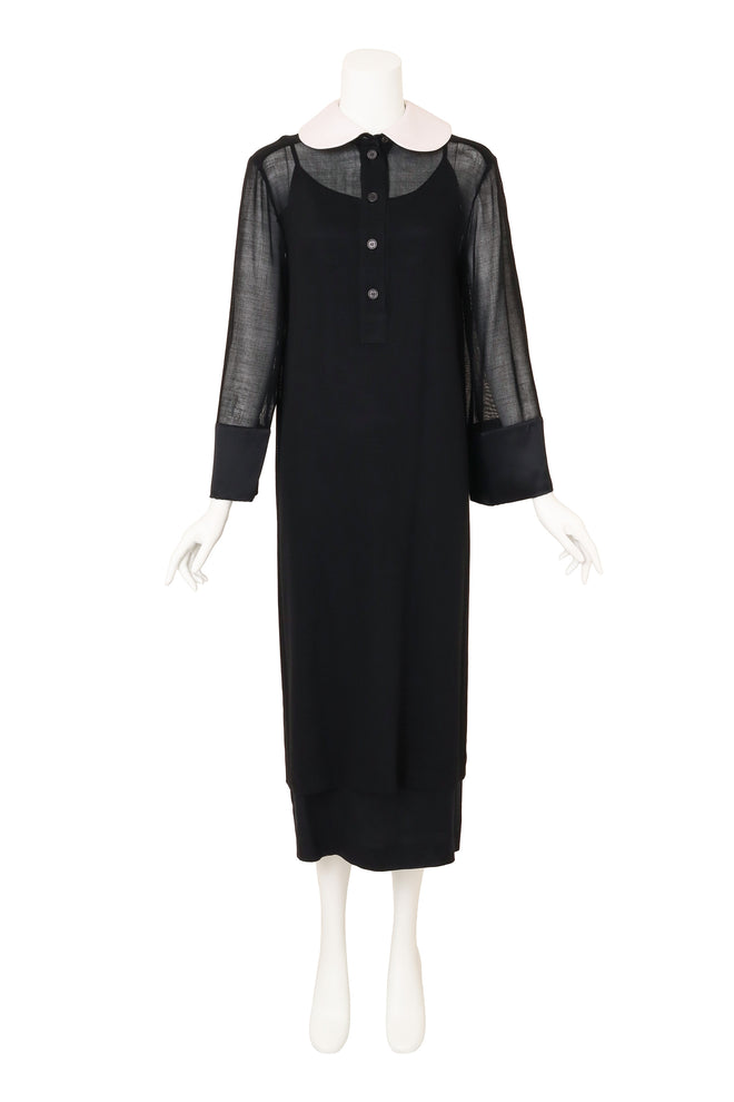 Vintage Chanel Collar Overlay & Slip Dress on mannequin @ Recess LA