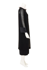 Vintage Chanel Collar Overlay & Slip Dress on mannequin side @ Recess LA