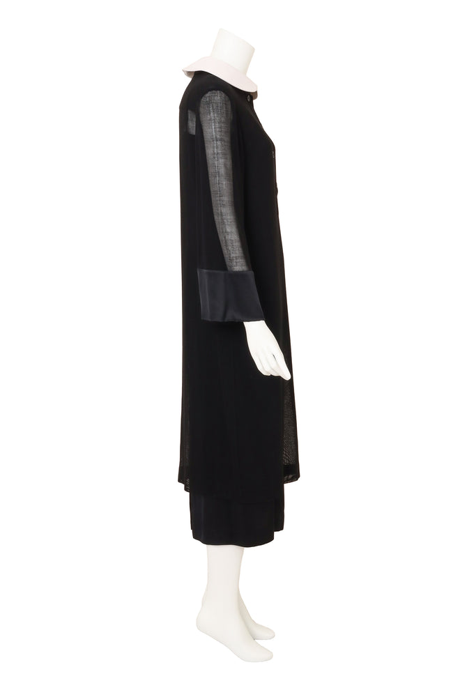 Vintage Chanel Collar Overlay & Slip Dress on mannequin side @ Recess LA