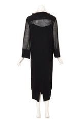 Vintage Chanel Collar Overlay & Slip Dress on mannequin back @ Recess LA