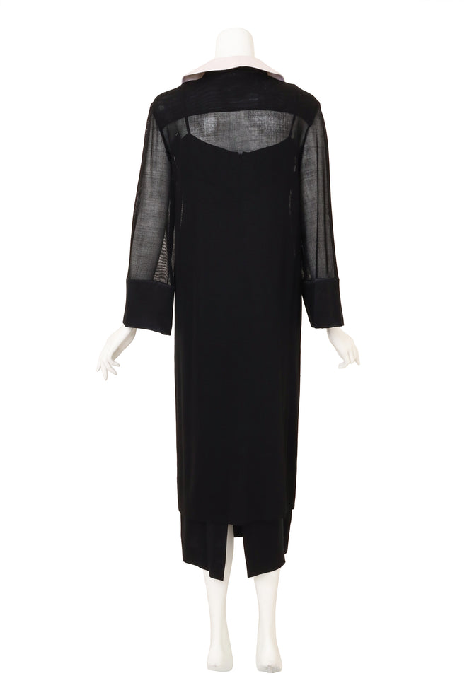 Vintage Chanel Collar Overlay & Slip Dress on mannequin back @ Recess LA
