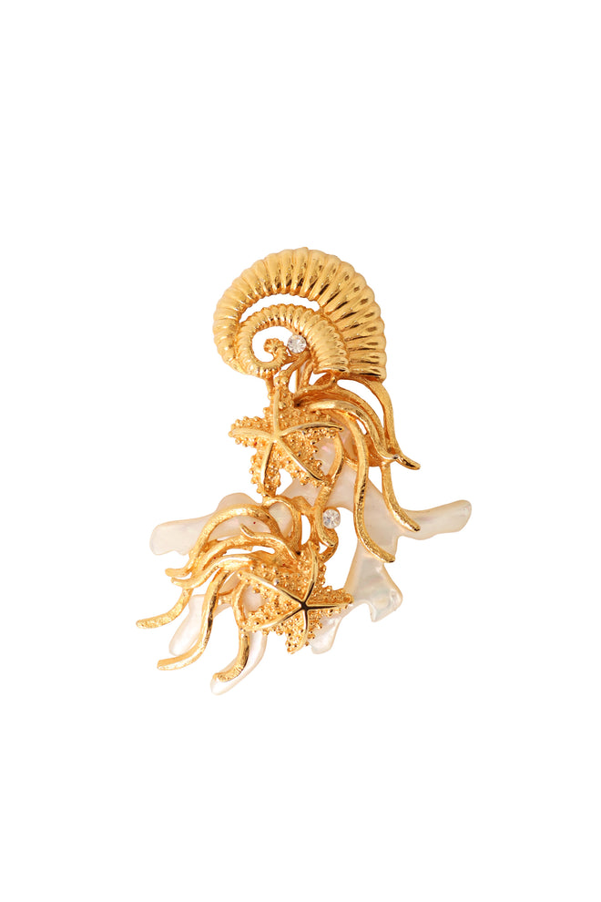 Sculptural sea life brooch @ Recess LA