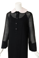 Vintage Chanel Collar Overlay & Slip Dress on mannequin close @ Recess LA