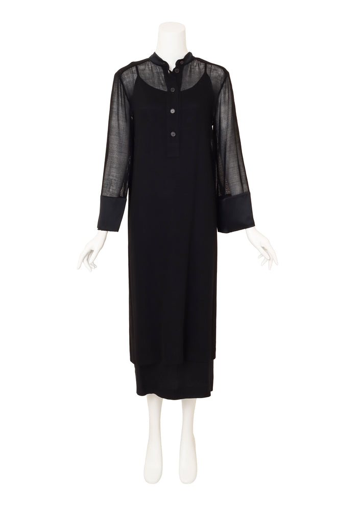 Vintage Chanel Collar Overlay & Slip Dress on mannequin without collar @ Recess LA