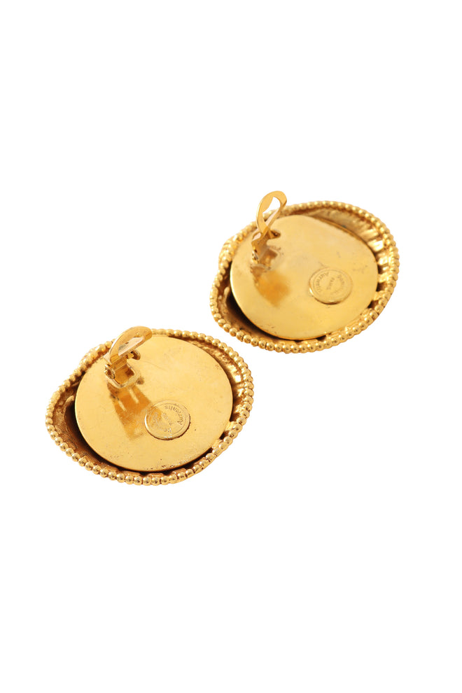 Shell Button Earrings by Dominique Aurientis backs open @ Recess LA