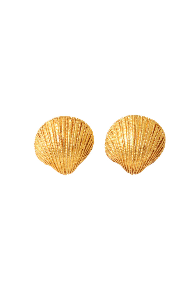 Shell Button Earrings by Dominique Aurientis @ Recess LA